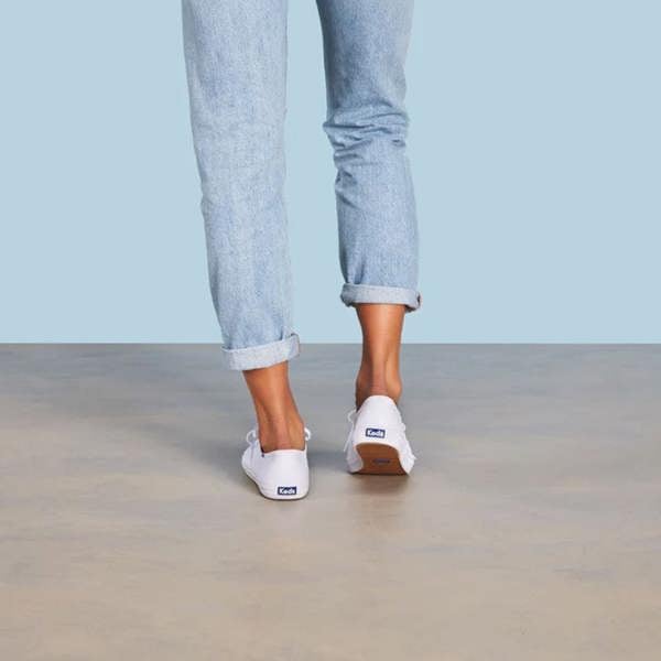 Keds Champion Oxford CVO Canvas Trainers White UK 3