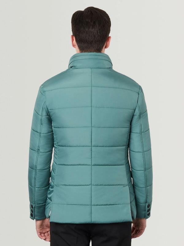 Puffer Suit Jacket - Green