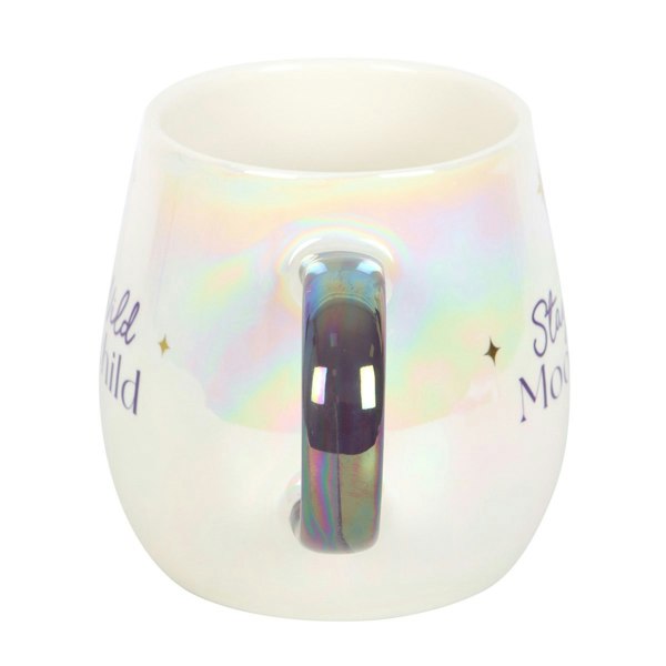 Something Different Stay Wild Moon Child Round Mug - White/Multicoloured