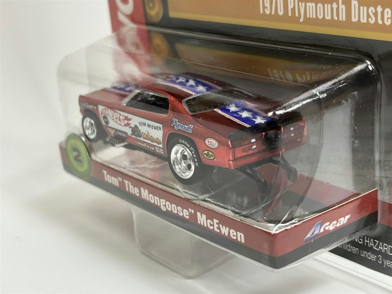 Auto World Slot Cars 1970 Plymouth Duster Tom The Mongoose McEven HO Scale Slot Car SC369-2