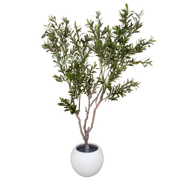 Leaf XXL Artificial Olive Tree 2m (200cm) With decorative planter