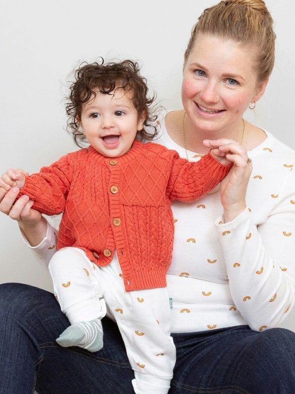Kite Baby Organic My First Cardi Burnt Orange