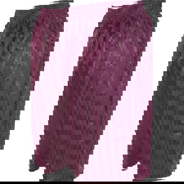 XS - MAROON Junior Sports Continental Stripe Training Shorts Bottoms - Football