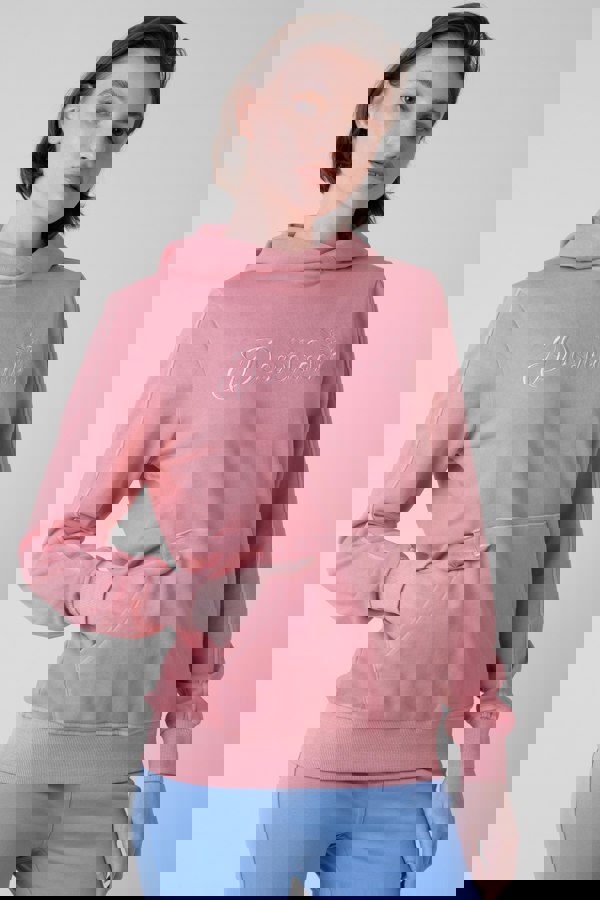 ENORSIA Womens Front Embroidery Hoodie