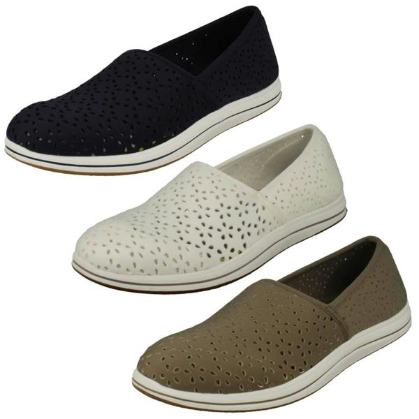 Clarks Ladies Clarks Lightweight Cloudstepper Loafer Style Shoes Brinkley Emily
