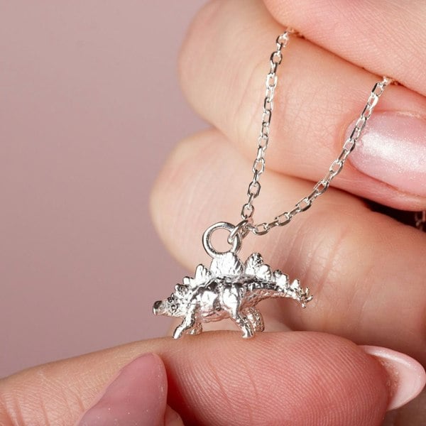 Mylee London Stegosaurus Silver Necklace