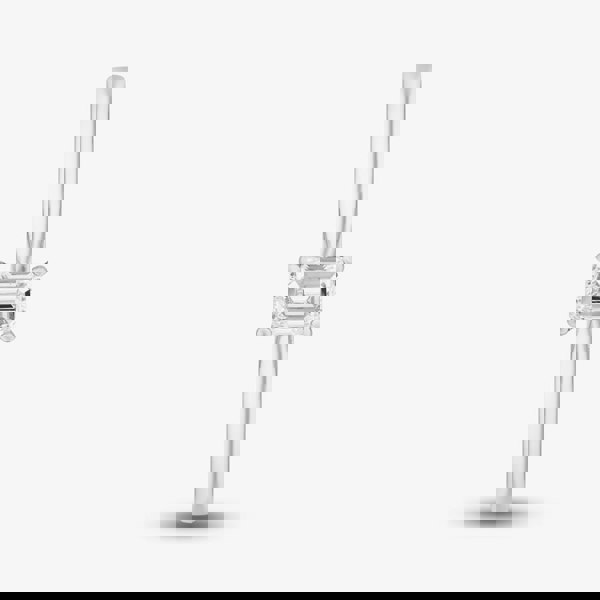 1888 Collection 9ct White Gold 0.33ct Emerald Cut Diamond Solitaire Ring EPP01-9W-0.33-H-SI2