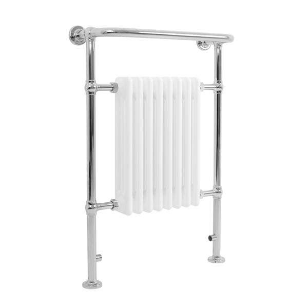 Monstershop Traditional Heated Towel Rail Radiator – 950mm x 660mm  – White