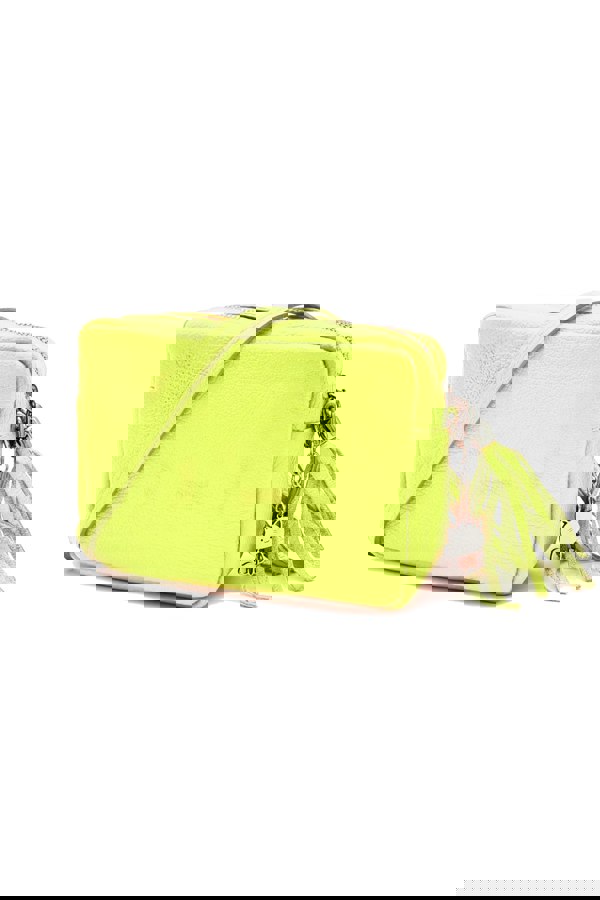 Kitise Mini Tassel Italian Genuine Leather Purse Crossbody Bag With Tassel