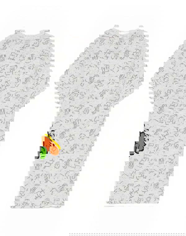 Nintendo Super Mario Boys Grey Multi Character Graphic & All-Over Print Mix Short Sleeved T-Shirt