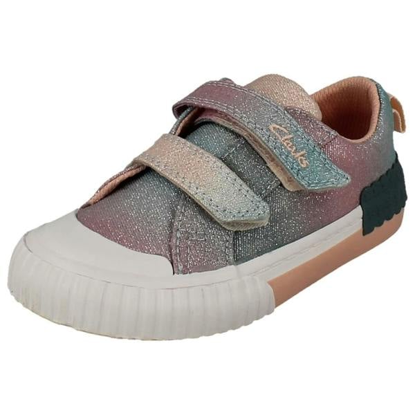 Clarks Girls Clarks Glittery Doodle Foxing Brill T