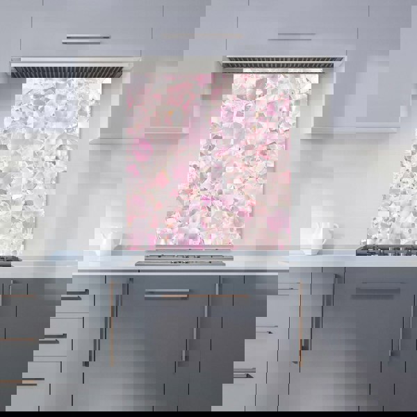 Warren Reed - Designer Light Pink Quartz Effect Kitchen Splashback