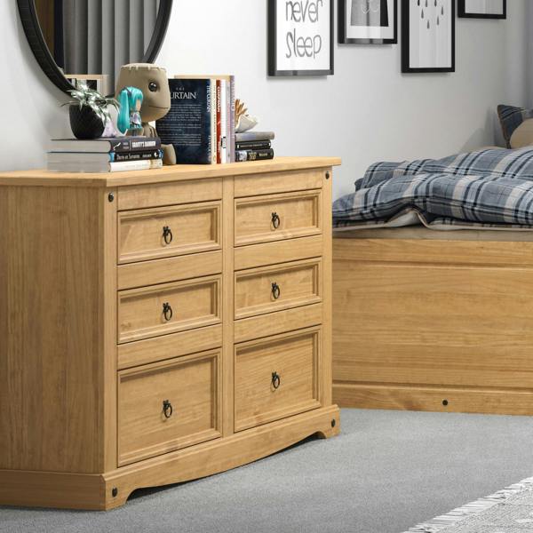 Core Products Corona 3 + 3 Drawer Wide Chest