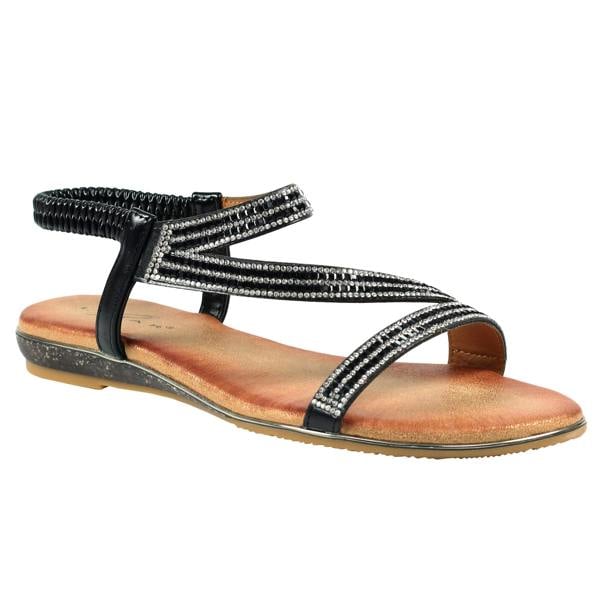 Lunar Womens/Ladies Blaise II Sandals - Black/Brown - 