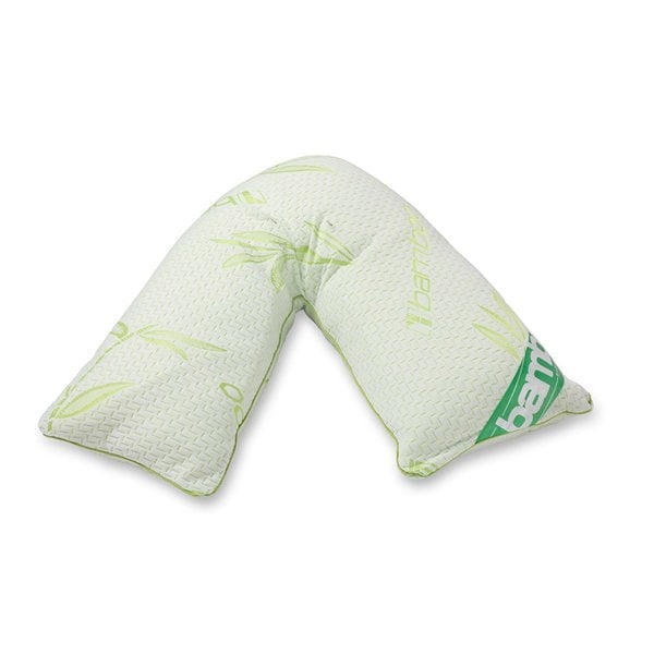 Snug City Bamboo Memory Foam Pregnancy V Shape Pillow