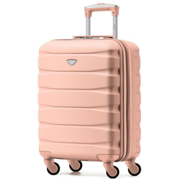 Flight Knight 55x40x23cm Lightweight 4 Wheel Cabin Carry On Suitcase