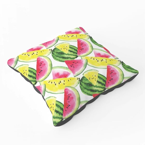 Warren Reed Colourful Melon Pattern Floor Cushion