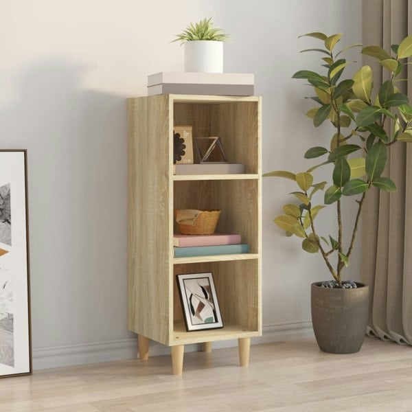 Berkfield Sideboard Sonoma Oak 34.5x32.5x90 cm Engineered Wood