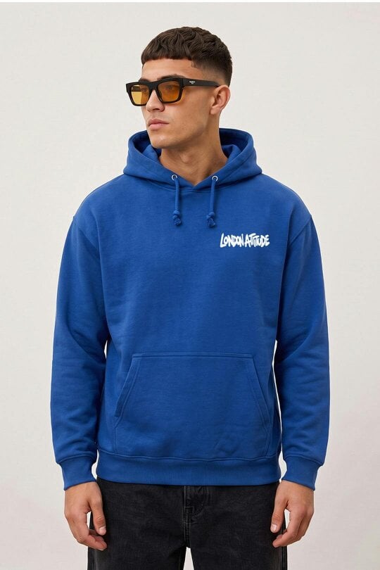 London Attitude Oversized Heavyweight City Graffiti Hoodie