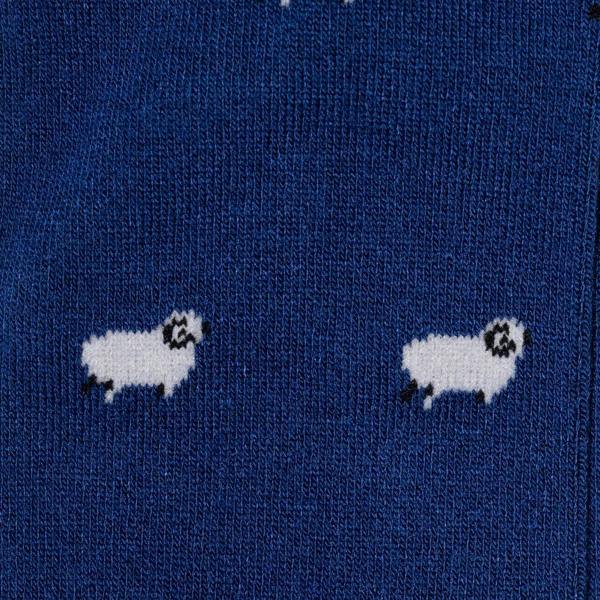 SWOLE PANDA Sheep Bamboo Socks, Navy