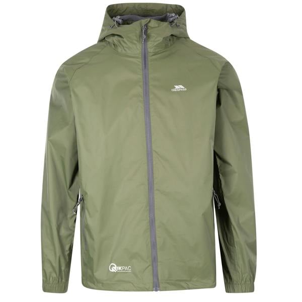 Trespass Unisex Adult Qikpac Waterproof Jacket - Moss - 
