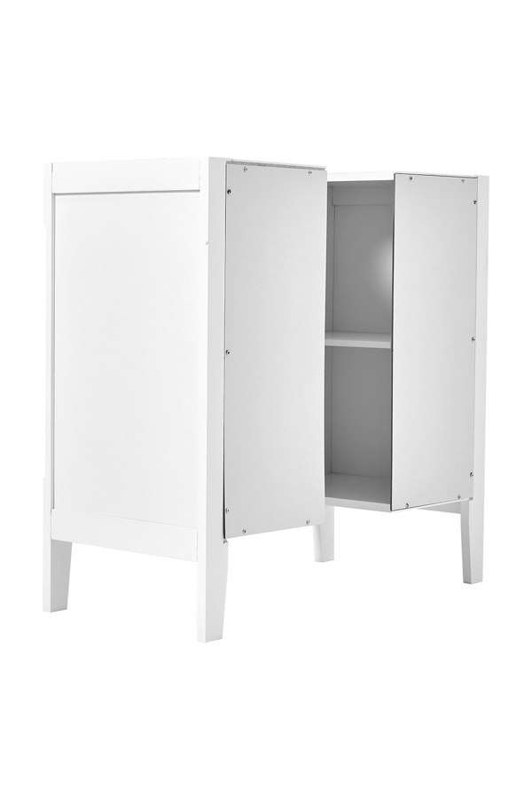 Living and Home Double-door U-Shaped Bathroom Under Sink Cabinet