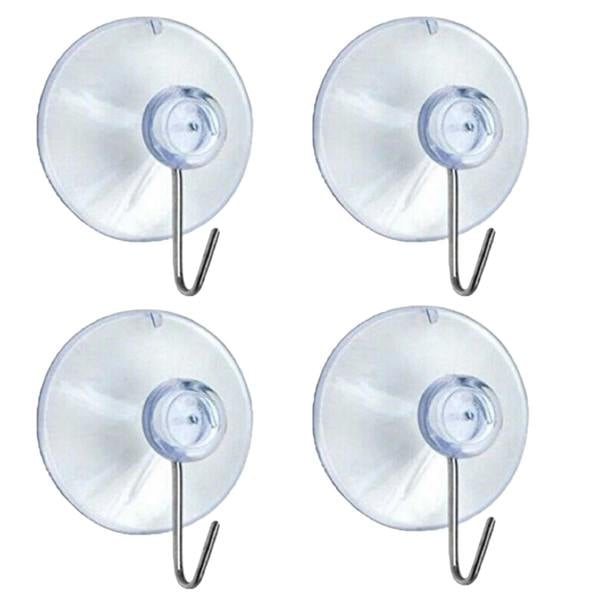53mm Clear PVC Suction Cup Metal Hooks with Detachable Hook for Smooth Surfaces image 2