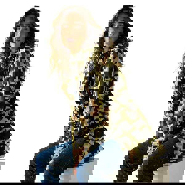 Regatta Womens/Ladies Orla Kiely Giant Square Flower Mid Length Waterproof Jacket - Monochrome - 