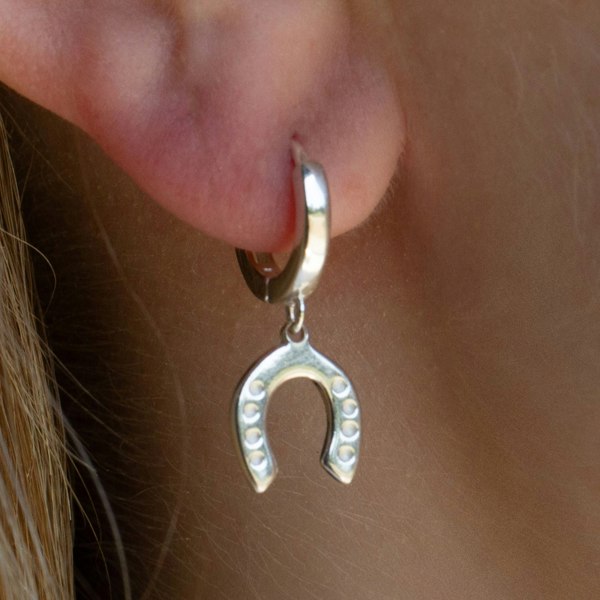 Mylee London Sterling Silver Lucky Horseshoe Earrings