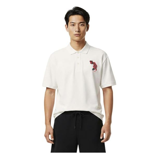 Hugo Mens Dardigo Rose Polo Shirt - White - 