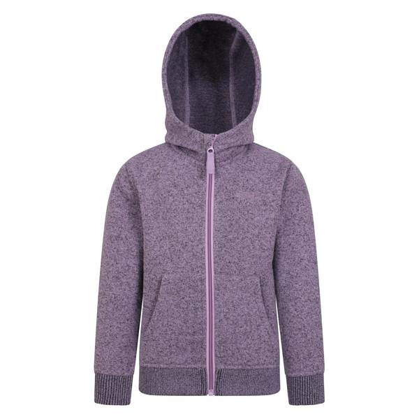 Mountain Warehouse Childrens/Kids Nevis Full Zip Hoodie - Lilac - 