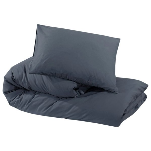 Berkfield Duvet Cover Set Anthracite 135x200 cm Light-weight Microfiber