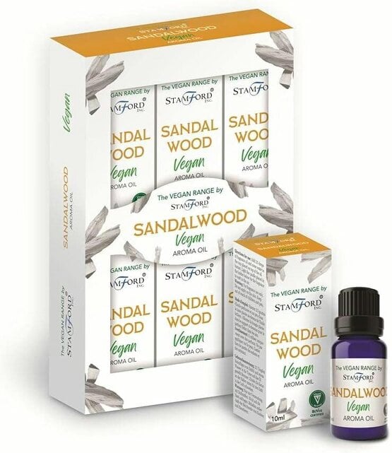 Stamford Vegan Sandalwood Fragrance Oils, 6 x 10ml