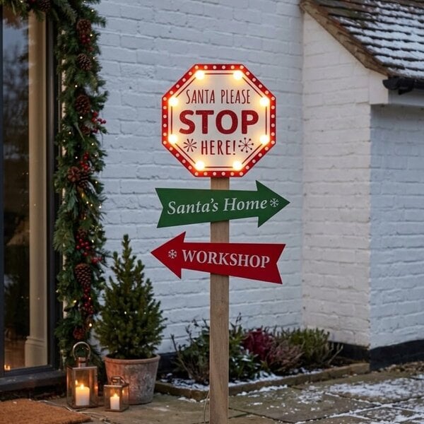 Garden Greatness Ensure ! LED Light Up Christmas Sign