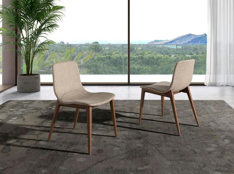 Angel Cerdá Beige Fabric Chair 4049