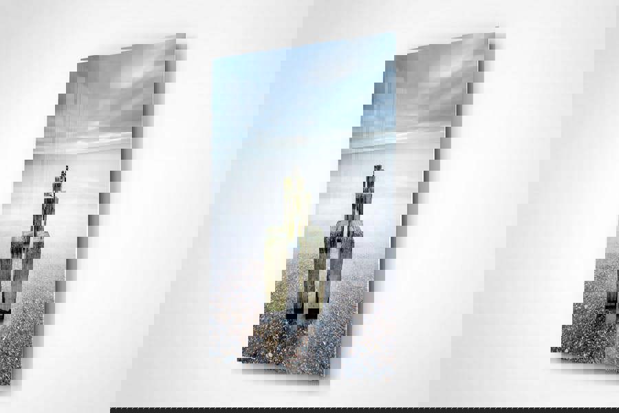 English coastline defences art print