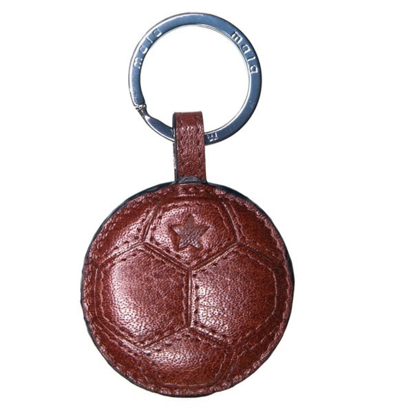 Mala Leather Football Leather Keyring – Hand-Stitched Design in Gift Box
