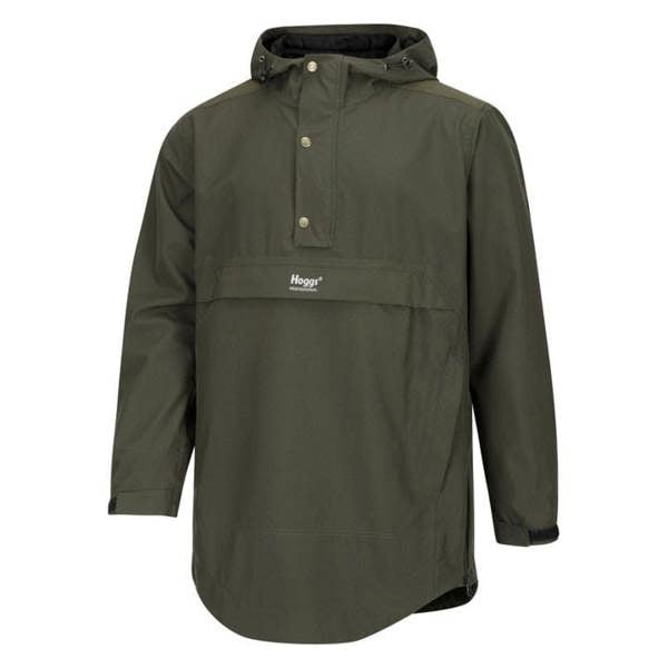 Hoggs of Fife Green King II waterproof smock front view ideal for farming and outdoor fieldwork