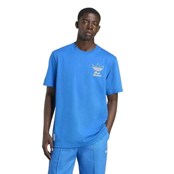 Adidas Mens Icons Real Madrid CF Cotton T-Shirt - Blue - 