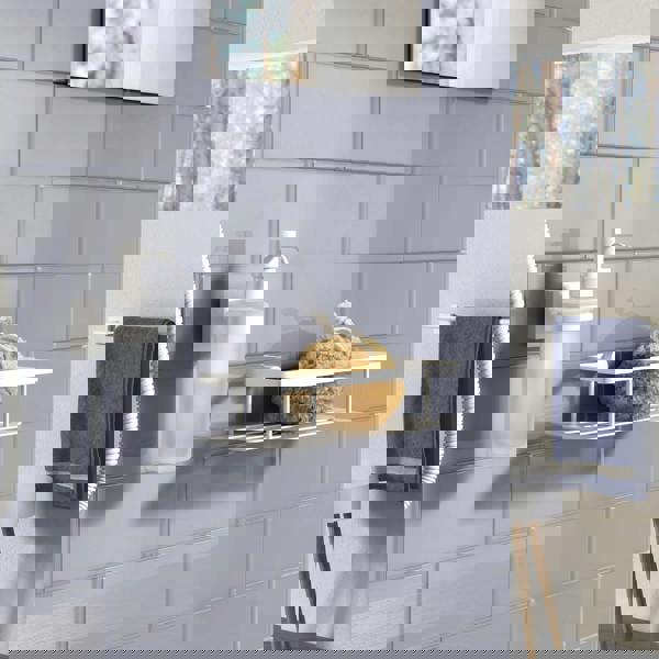 Smedbo Matt White Shower Basket