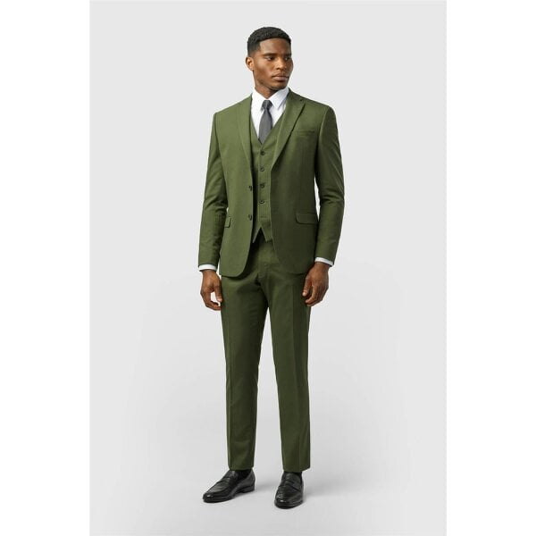 Limehaus Slim Fit Olive Jacket