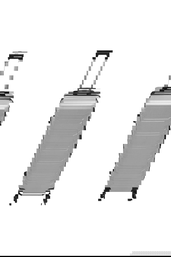 Living and Home Rolling Hardshell Luggage Travel Suitcase, 20" Grey