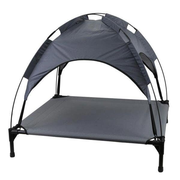 Gr8 Home Large Raised Dog Bed Puppy Pet Cot Elevated Tent Roof Canopy Sun Shade Cover