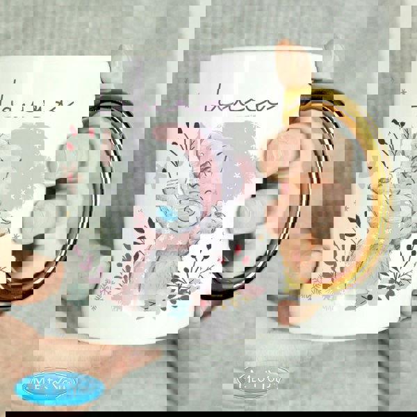 Personalised Memento Company Personalised Me to You Cosy Winter Gold Handled Mug