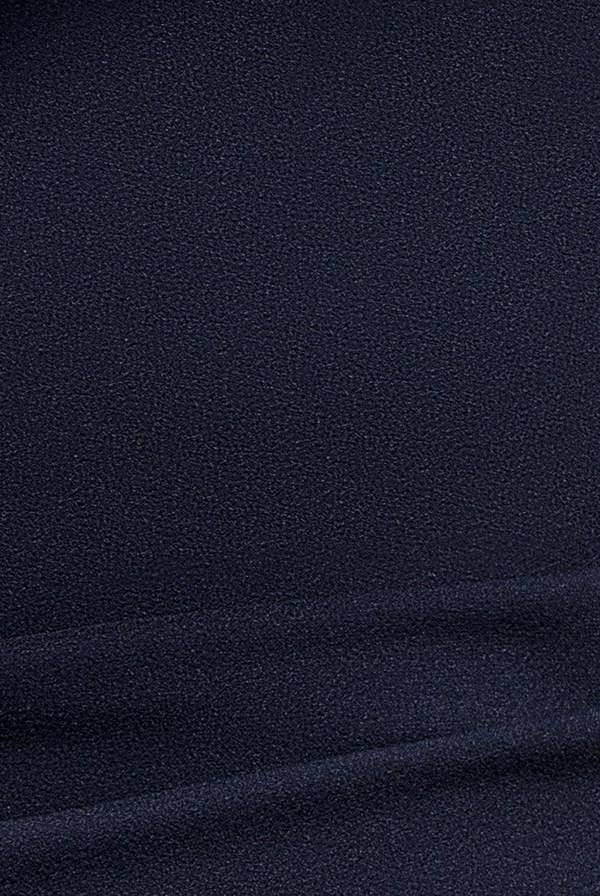 Off The Shoulder Satin Bow Neck Maxi Dress - Navy Blue DR5073