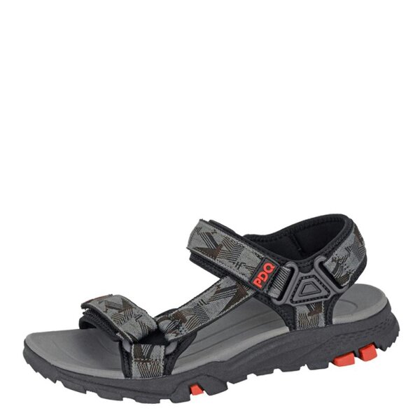 Pdq M 561 Dual Touch Fastening Trail Sandals - Grey/Black