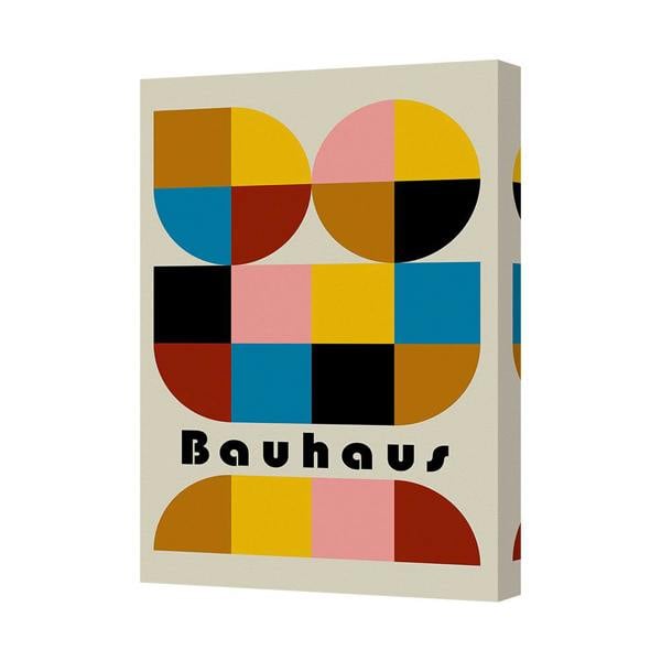 Benjamin Tate Design Bauhaus Geometric Canvas Print Wall Art Abstract Color Blocks 7526