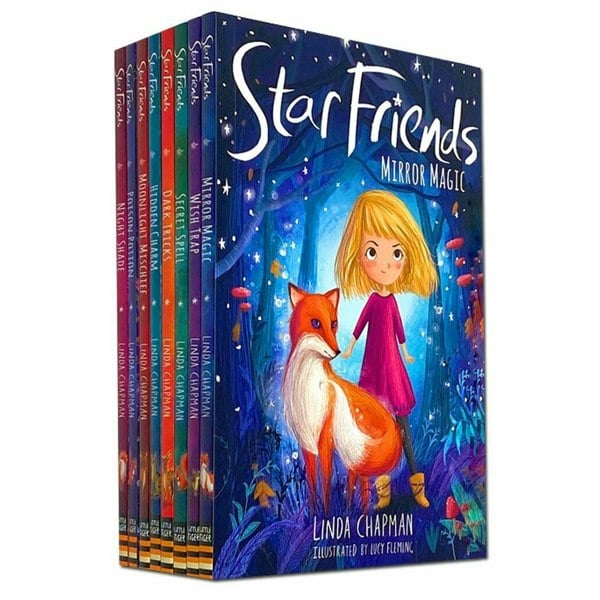 Star Friends Series 8 Book Set by Linda Chapman Mirror Magic, Wish Trap, Secret Spell & more