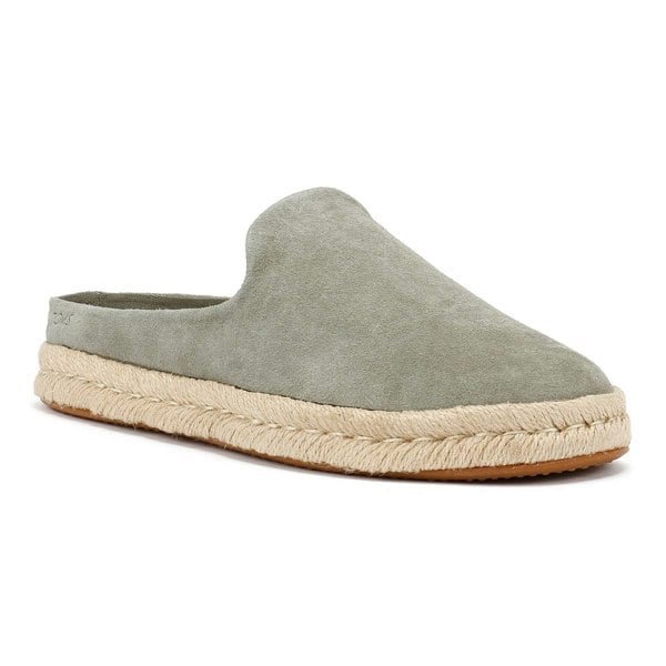 TOMS Santiago Suede Men's Vetiver Grey Mules