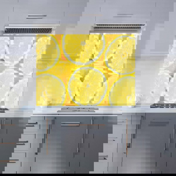 Warren Reed - Designer Vibrant Lemons Kitchen Splashback